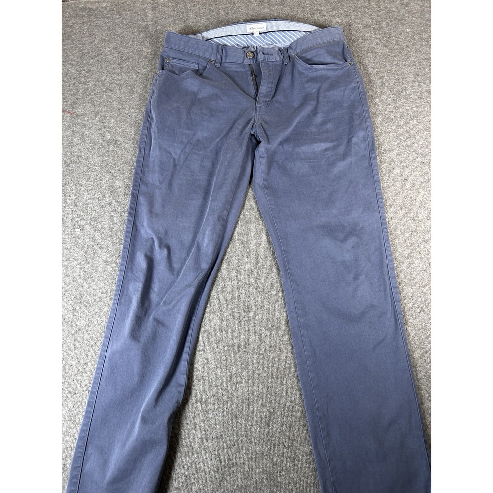 Peter Millar Jeans Mens 34x31 Blue Straight Fit Cotton Spandex Pants Casual